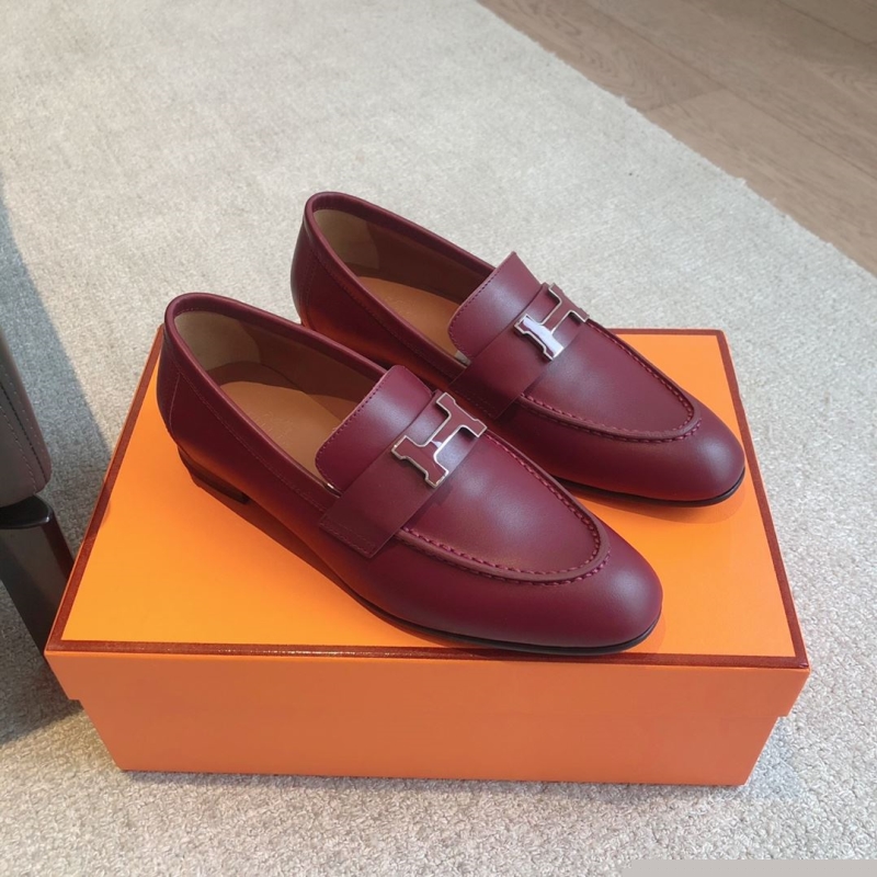 H**mes leather shoes